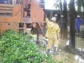 Bakanja Centrum plaatsen van de buizen